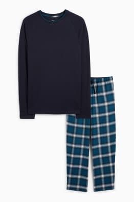 Pijama cu pantaloni din flanel
