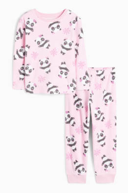 Panda - pijama de iarnă - 2 piese