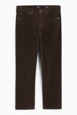 Pantaloni din catifea reiată - regular fit