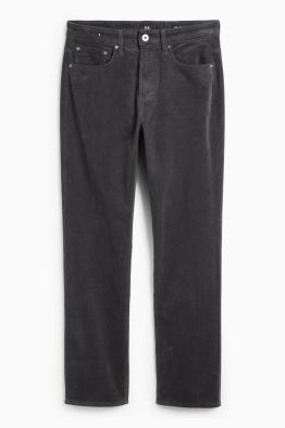 Pantaloni din catifea reiată - regular fit