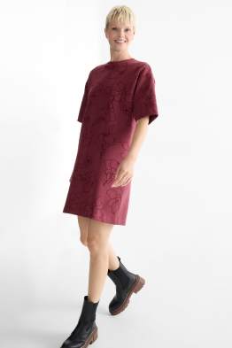 Rochie-tricou - cu flori