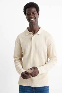 Tricou polo - regular fit - structurat