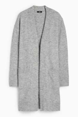 Cardigan tricotat lung