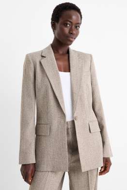 Blazer lung - regular fit - structurat