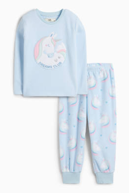 Unicorn - pijama de fleece - 2 piese