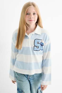 Lilo & Stitch - tricou polo - cu dungi