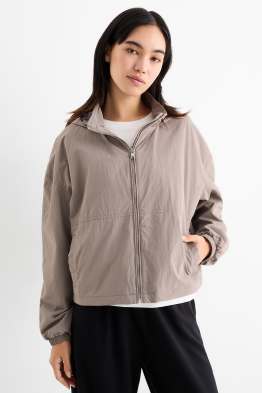 Jacket with hood - water-repellent
