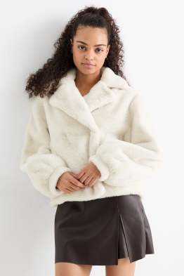 Faux fur jacket
