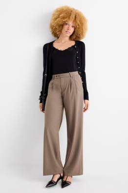 Pantaloni office - talie medie - wide leg