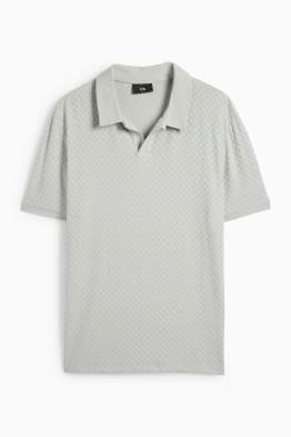 Tricou polo - regular fit - structurat