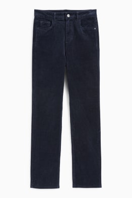 Cordhose - High Waist - Straight Fit - LYCRA®