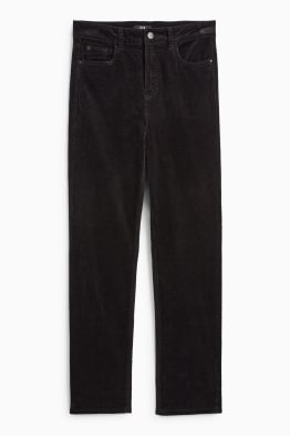 Cordhose - High Waist - Straight Fit - LYCRA®