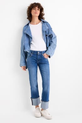 Straight jeans - talie medie - LYCRA®