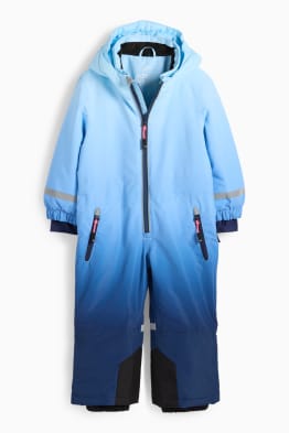 Costum de schi cu glugă - impermeabil - cu model