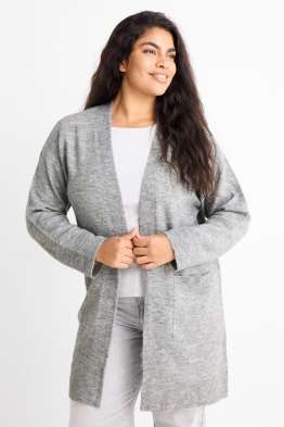 Cardigan tricotat lung