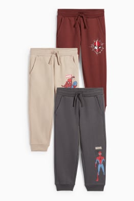 Multipack 3 perechi - Omul-Păianjen - pantaloni de trening