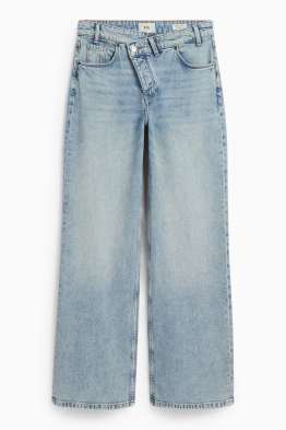 Wide leg jeans - talie medie