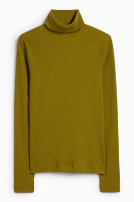 Rollkragenshirt - gerippt