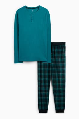 Pijama cu pantaloni din flanel