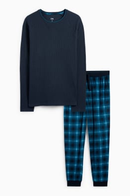 Pijama cu pantaloni din flanel