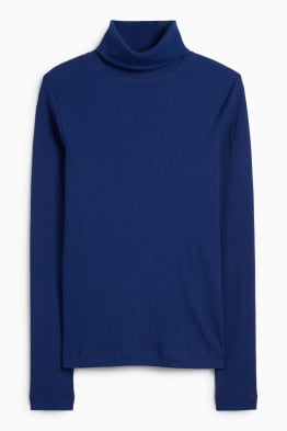 Rollkragenshirt - gerippt