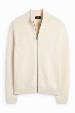 Cardigan tricotat - structurat