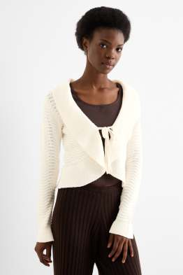 Gilet en maille - finition texturée