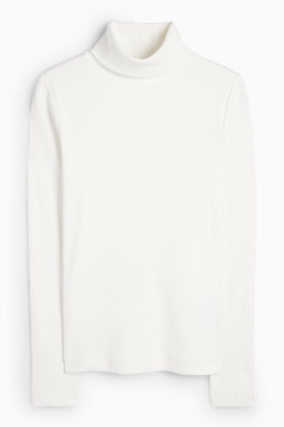 Rollkragenshirt - gerippt