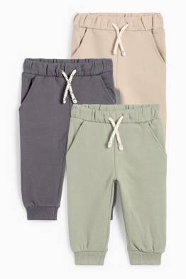 Multipack 3 perechi - pantaloni de trening bebeluși