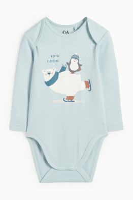 Urs polar și pinguin - body bebeluși