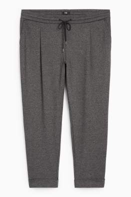 Pantaloni din jerseu - talie medie - tapered fit - structurați