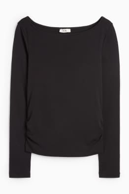 Tricou cu mânecă lungă - slim fit