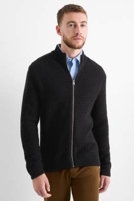 Cardigan tricotat - structurat