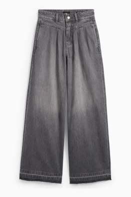 Wide leg jeans - talie medie