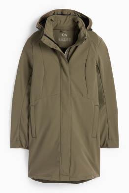 Palton din softshell cu glugă - rezistent la apă - 4 Way Stretch