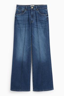 Wide leg jeans - talie înaltă