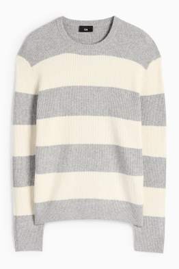 Jumper - ribbed - striped
