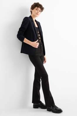 Bootcut jeans - talie medie - dungi fine
