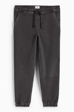 Denim joggers