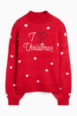 Pulover cu motive de Crăciun - I Love Christmas