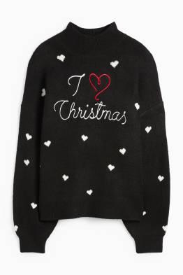 Pulover cu motive de Crăciun - I Love Christmas