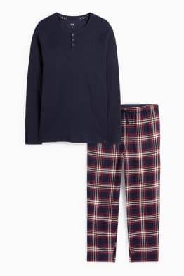 Pijama cu pantaloni din flanel