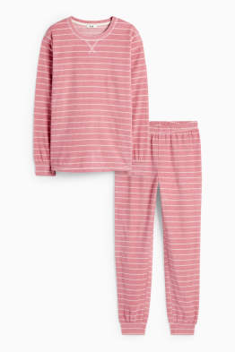 Pijama de fleece - cu dungi