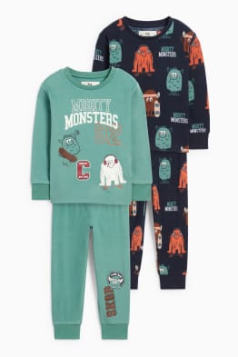 Multipack 2 buc. - Monsters - pijama - 4 piese