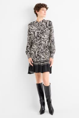 Rochie tip bluză - cu model
