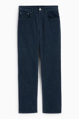 Pantaloni din catifea reiată - regular fit