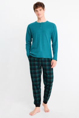 Pijama cu pantaloni din flanel