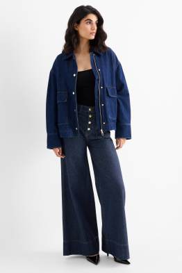 Wide leg jeans - talie înaltă