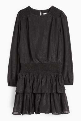 Rochie din șifon - aspect lucios
