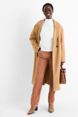 Cordhose - High Waist - Straight Fit - LYCRA®